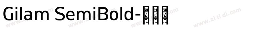 Gilam SemiBold字体转换